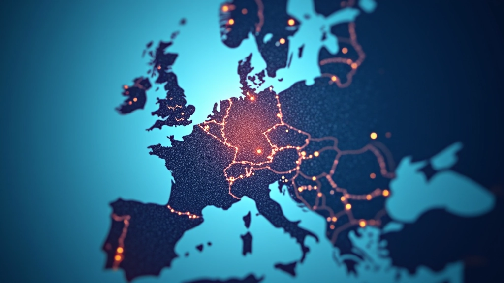 Europäische Wirtschaftskarte mit Finanzdaten, Schuldenquoten und Vergleichsindikatoren der Eurozone-Länder